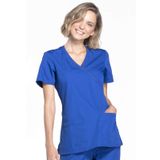 Cherokee Kadın Workwear Originals Mock Wrap Scrubs Gömlek, Galaksi Mavisi, XL