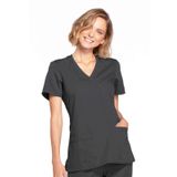 Cherokee Kadın Workwear Originals Mock Wrap Scrubs Gömlek, Kalaylı, S