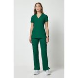 Cherokee Originals WW650 – WW210 Kadın Scrubs Takım – İthal, Çok Cepli Modern Fit Doktor Hemşire Forması - Cerrahi Yeşil - XL