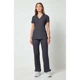 Cherokee Originals WW650 – WW210 Kadın Scrubs Takım – İthal, Çok Cepli Modern Fit Doktor Hemşire Forması - Gri