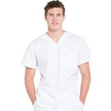 Cherokee Professionals WW675 – CK131A ATMOS Erkek Scrubs – İthal, Çok Cepli ve Şık Doktor Hemşire Forması - Beyaz - XL