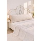 Cherry Bloom Cotton Ham Keten Uzun Yastık Kılıfı Dekoratif Amaçlı 50 x 135