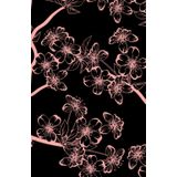CHERRY BLOSSOM SKETCHBOOK: Black Premium Paper, Art Sketch Book for White Pencil, Pastel, Gel Pen, Charcoal, Metallic Marker, Perfect for Drawing, ... – Ideal for Adults, Teens, Girls, and Kids
