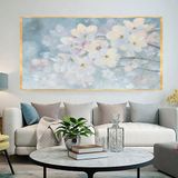 Cherry Blossoms Yağlı Boya Dokulu Tablo 60X90 Gold Çerçeveli