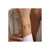 Cherry by Özkonak Yıldız Kalp Kilit Charm Bileklik