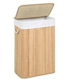 Cherry Collection El Yapımı Bambu Katlanabilir Kirli Çamaşır Sepeti