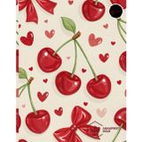 Cherry Red Dot Grid Notebook: Bold & Stylish Dotted Journal for Writing, Planning, and Creative Ideas