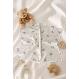 CherryPie Baby Yazılı Müslin Bebek Örtü ve Kundak Battaniye, Beyaz, 75x80 cm