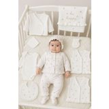 Cherub Baby Be Happy Çiçekli Fistolu %100 Pamuk Yenidoğan Kız Bebek 10 Parça Hastane Çıkışı Zıbın Seti