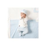 Cherub Baby Carisma Nervüllü Papyonlu %100 Pamuk Yenidoğan Erkek Bebek 10 Parça Hastane Çıkışı Zıbın Seti