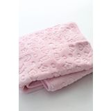Cherub Baby Pembe Kabartmalı Kalın (600GR) Peluş Bebek Battaniyesi 100x120 Cm 100 X 120 Pamuklu Tek Ebat %100 P