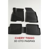 Chery Tiggo 7 Pro Uyumlu 3D Oto Paspas Havuzlu - Siyah