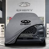 Chery Tiggo 8 (2023-) Gri Kumaş Oto Branda Araca Özel Penye Araba Brandası Araç Örtüsü