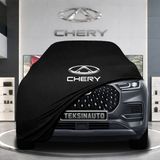Chery Tiggo 8 (2023-) Siyah Kumaş Oto Branda Araca Özel Penye Araba Brandası Araç Örtüsü