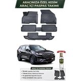 Chery Tiggo 8 7 Kişi 2024 Model Aracınıza Özel Üretim Esnek Kauçuk Paspas Takımı + Hediyeli - Siyah
