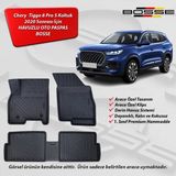 Chery Tiggo 8 Pro Paspas 5 Koltuk Araca Özel 2020 - 2025 Arası BOSSE 3D Havuzlu Oto Paspas - Siyah