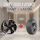 Chery Tiggo8 Uyumlu Nokian235/55R18 Dört Mevsim Lastiği 4 Adet Yılı:2025+Dy1208 Bd 18"Jant 4 Adet