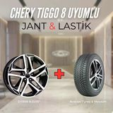 Chery Tiggo8 Uyumlu Nokian235/55R18 Dört Mevsim Lastiği 4 Adet Yılı:2025+Dy898 Bd 18"Jant 4 Adet