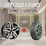 Chery Tiggo8 Uyumlu Nokian235/55R18 Kış Lastiği 4 Adet Yılı:2024+Dy898 Bd 18"Jant 4 Adet