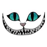 Cheshire kedi güzel araba Sticker 18CM Etiket