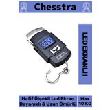 chesstra Lcd Ekran Seyahat Bavul Ağırlık El Terazi Dijital Çok Amaçlı Taşınabilir Askılı Pilli Bagaj Tartısı