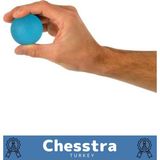 Chesstra Özel Üretim Yüksek Kalite Silikon Fizik Tedavi El Bilek Çalıştırma Güçlendirme El Egzersiz Masaj Top - Mavi