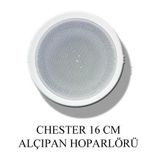 Chester 16 cm Trafolu Alçıpan Tavan Hoparlörü Beyaz 6W 100V | Chester 16 cm Trafolu Alçıpan Asma Tavan Hoparlörü Beyaz 6W 100V Anons ve Müzik Hoparlörü