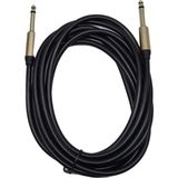 CHESTER 3 Metre 6.35 mm To 6.35 mm Ses Kablosu - Mono Çivi Jak Enstrüman ve Amfi Bağlantı Kablosu - 0 - Siyah