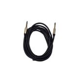 Chester 3 Metre Gitar Jak Kablosu 6.3mm (1/4") Konektör Elektro Gitar Bas Gitar ve Klavye ile Uyumlu Amfi Mikser Bağlantısı Kablosu