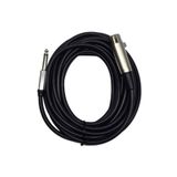 chester 5 Metre 6.35 mm to XLR Dişi Ses Kablosu - Çivi Jak to XLR Konnektör Mikser ve Amfi Kablosu