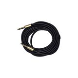 Chester 5 Metre 6.3mm Gitar Jak Kablosu Elektro Gitar Bas Gitar ve Klavye Amfi ve Mikser Bağlantısı Profesyonel Enstrüman Kablosu