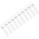 CHESTER 5mm Şeffaf Mantar LED Beyaz Işık Yüksek Parlaklık - 10 Adet Paket