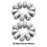 chester DC Motor 3V-6V Mikro Hobi Motoru Deney Robotik Proje Oyuncak Araba Motoru Küçük Güçlü Motor 20Adet