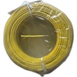 CHESTER Tek Damarlı Kalaylı Tam Bakır Zil Teli Montaj Teli 0.50 mm 100 Metre Sarı Zil Kablosu