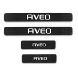 Chevrolet Aveo Carbon Fiber Kapı Eşiği Yazısı Sticker Boya Koruma