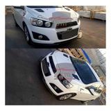 Chevrolet Aveo Ön Tampon Eki Body Kit Karlık Lip 4 Parça (Kırmızı)