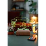 Chevrolet Camaro 3D Spor Araba Masaüstü Led Lamba