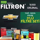 Chevrolet Cruze 1.6 Mann Filtron Filtre Bakım Seti (2010-2013)