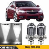 Chevrolet Cruze 2008-2016 Uyumlu Mercekli Far Ampulü Led Xenon Beyaz Renk Far Şimşek Etkili Csp Led Lamba Uzun Kısa 2 Adet Takım