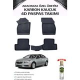 Chevrolet Cruze 2008 Model Aracınıza Özel Karbon Kauçuk Paspas Takımı - Siyah
