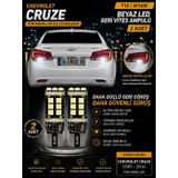 Chevrolet Cruze 2009-2016 Uyumlu T15 W16w Beyaz Led Geri Vites Ampulü Canbus 2 Adet