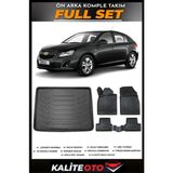 Chevrolet Cruze Hatchback Bagaj Havuzu+4.5d Havuzlu Paspas Seti 2012 Model - Siyah