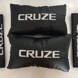 Chevrolet Cruze Nakışlı Deri Oto Boyun Yastığı Ve Kemer Pedi