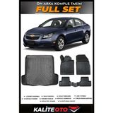 Chevrolet Cruze Sedan Sol Kulak Bagaj Havuzu+4.5d Havuzlu Paspas Seti 2015 Model - Siyah
