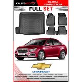 Chevrolet Cruze Sedan Tek Kulak 2013 Model 4d Bagaj ve Pro Serisi Havuzlu Paspas Takımı - Siyah