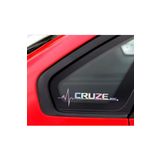 Chevrolet Cruze Yan Cam Sticker Oto Kapı 20 Cm X 7 Cm Holo-Chroma