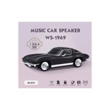 CHEVROLET NOSTALJİK ARABA BLUETOOTH SPEAKER ŞARJLI LED IŞIKLI KABLOSUZ HOPARLÖR FM SD KART USB WS-1969