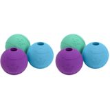 Chew King Apport topları, son derece dayanıklı, doğal kauçuk, 3 adet – 7,6 cm toplar (CM-0263-CS01) (2 paketi)