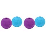 Chew King Topları Getirin Son Derece Dayanıklı Doğal Kauçuk Oyuncak 4", 4'li Paket (CM-10031-CS01)