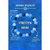 Chi Zen Arınma Doğal Taş Tılsım Bilekliği Düz 8Mm Taşlı (Akuamarin, Necef, Apatit Taşı) Chi-Zen Bileklik